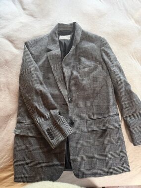 Everlane Grey Glen Plaid Women's Blazer